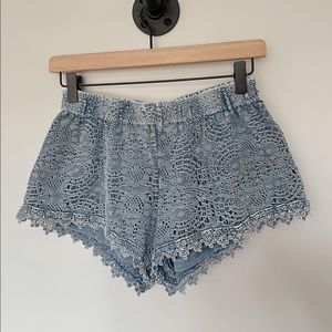 Crochet shorts